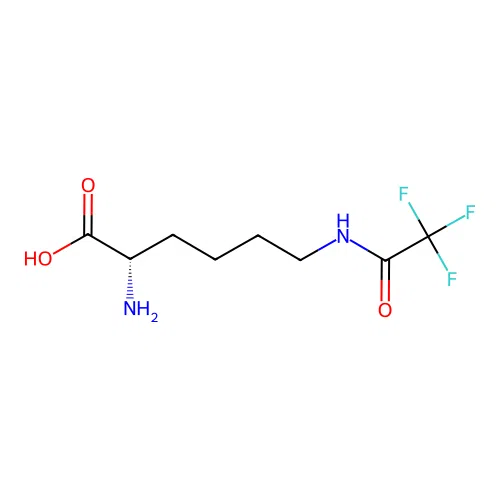 (2S)-2-amino-6-((2,2,2-trifluoroacetyl)amino)hexanoic acid structure