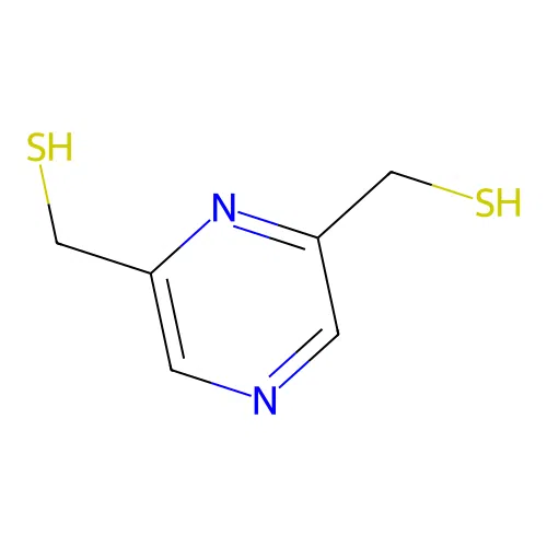 2,6-Pyrazinedimethanethiol structure