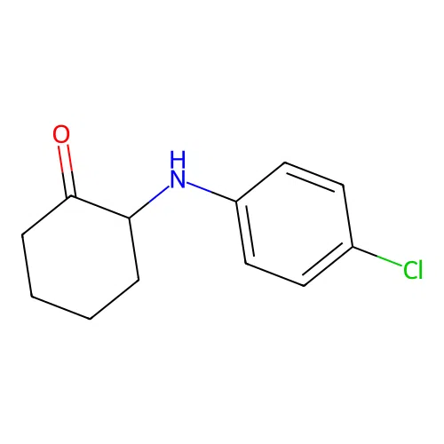 2-(4-Chloroanilino)cyclohexan-1-one structure