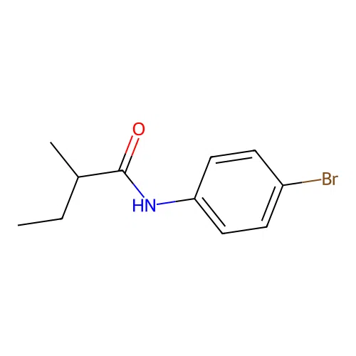 N-(4-bromophenyl)-2-methylbutanamide structure