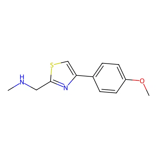 1-[4-(4-methoxyphenyl)-1,3-thiazol-2-yl]-N-methylmethanamine structure