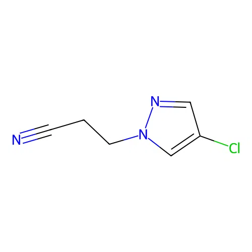3-(4-chloro-1H-pyrazol-1-yl)propanenitrile structure