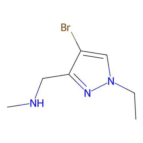 [(4-Bromo-1-ethylpyrazol-3-yl)methyl]methylamine structure
