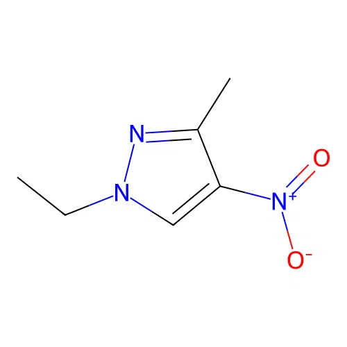 1-ethyl-3-methyl-4-nitro-1H-pyrazole structure