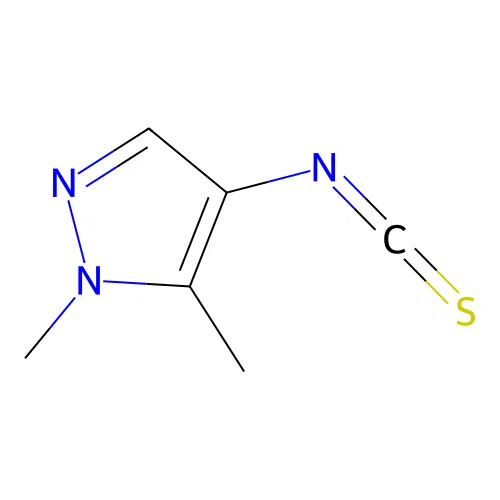 4-isothiocyanato-1,5-dimethyl-1H-pyrazole structure
