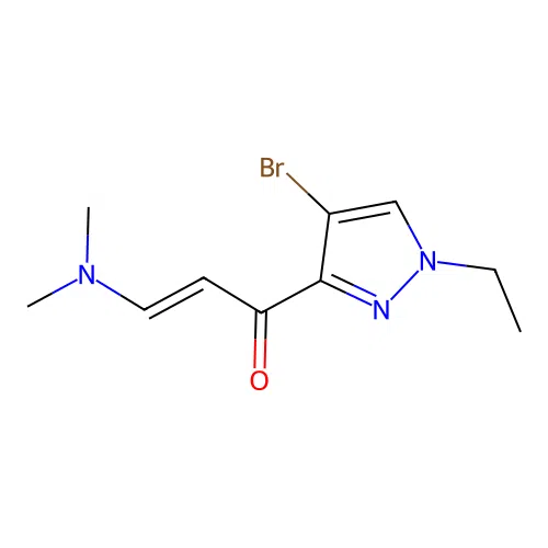 1-(4-Bromo-1-ethylpyrazol-3-yl)-3-(dimethylamino)prop-2-en-1-one structure