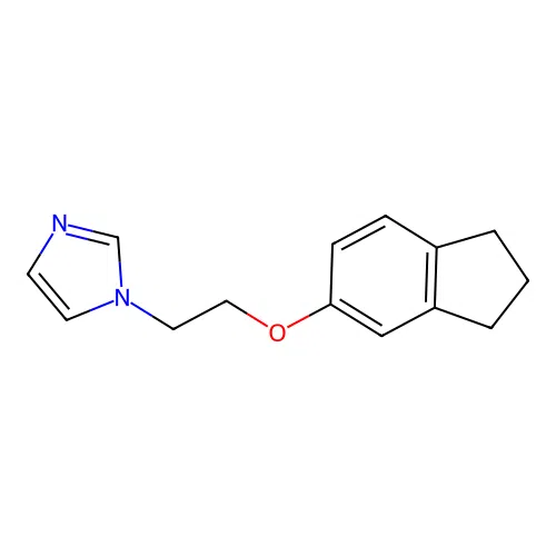 1-[2-[(2,3-Dihydro-1H-inden-5-yl)oxy]ethyl]-1H-imidazole structure