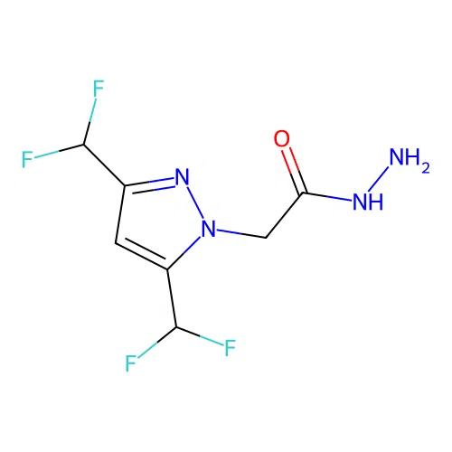 2-[3,5-bis(difluoromethyl)-1H-pyrazol-1-yl]acetohydrazide structure