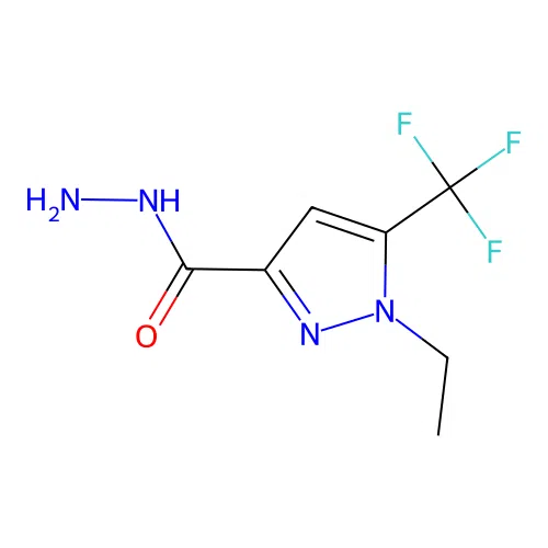 1-ethyl-5-(trifluoromethyl)-1H-pyrazole-3-carbohydrazide structure