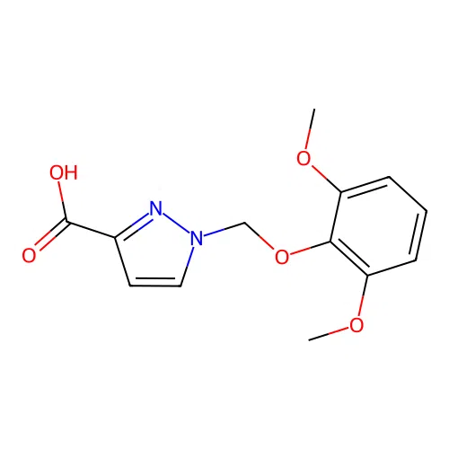 1-[(2,6-dimethoxyphenoxy)methyl]-1H-pyrazole-3-carboxylic acid structure