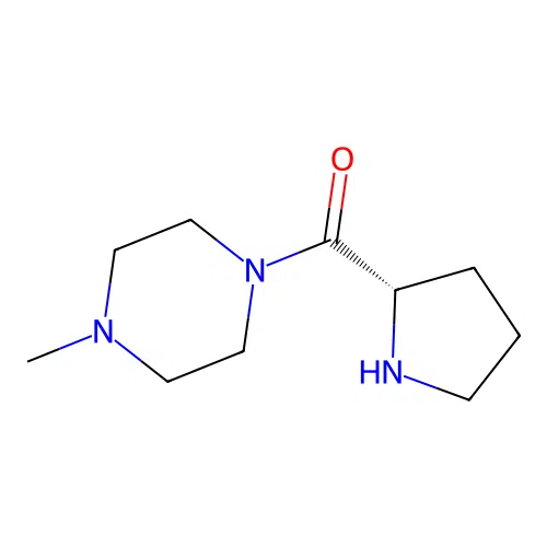 (4-Methyl-piperazin-1-yl)-(S)-pyrrolidin-2-yl-methanone structure