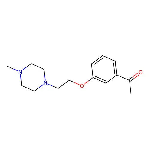 1-{3-[2-(4-Methyl-1-piperazinyl)ethoxy]phenyl}ethanone oxalate structure