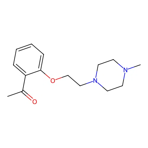 1-{2-[2-(4-Methyl-1-piperazinyl)ethoxy]phenyl}ethanone oxalate structure