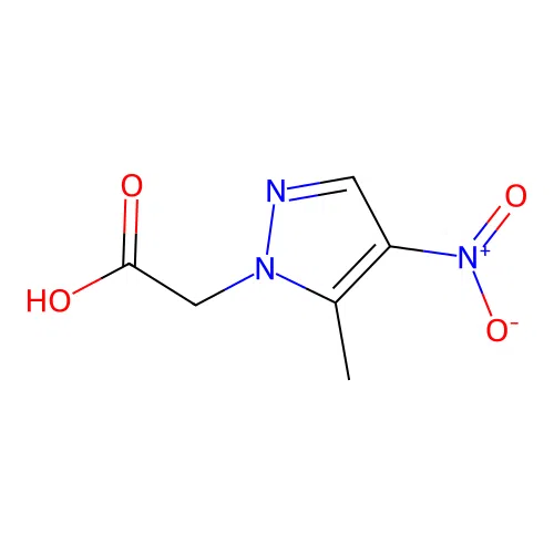 (5-methyl-4-nitro-1H-pyrazol-1-yl)acetic acid structure