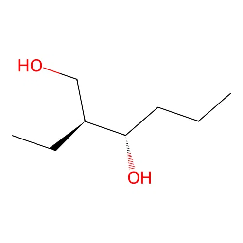 (2S,3S)-2-ethylhexane-1,3-diol structure