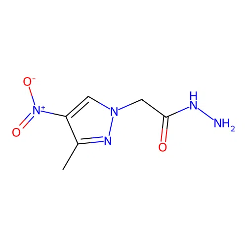2-(3-methyl-4-nitro-1H-pyrazol-1-yl)acetohydrazide structure