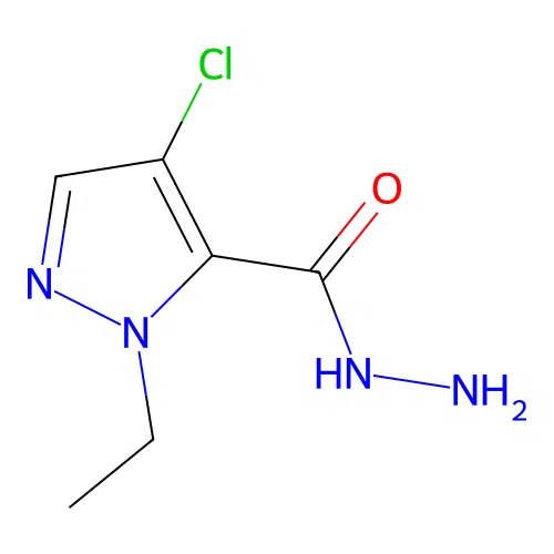 4-chloro-1-ethyl-1H-pyrazole-5-carbohydrazide structure