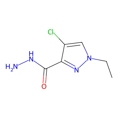 4-chloro-1-ethyl-1H-pyrazole-3-carbohydrazide structure