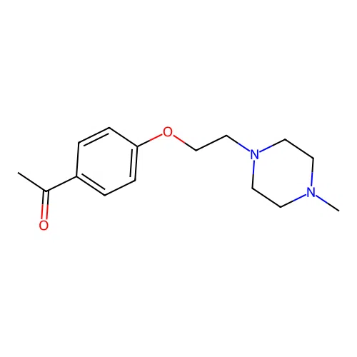 1-{4-[2-(4-Methyl-1-piperazinyl)ethoxy]phenyl}ethanone oxalate structure