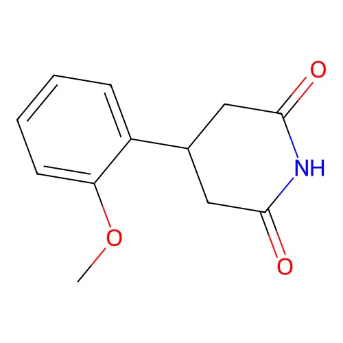 4-(2-Methoxyphenyl)piperidine-2,6-dione structure