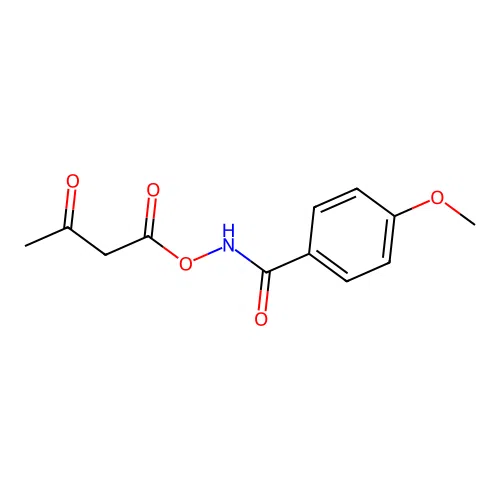 [(4-Methoxybenzoyl)amino] 3-oxobutanoate structure