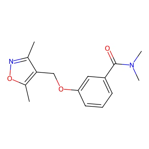 3-[(3,5-dimethyl-1,2-oxazol-4-yl)methoxy]-N,N-dimethylbenzamide structure