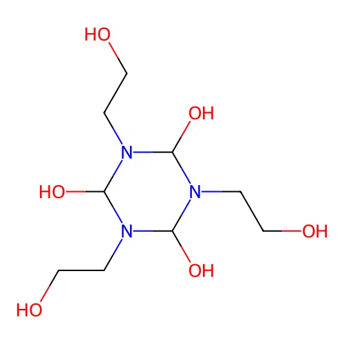1,3,5-Tris(2-hydroxyethyl)-1,3,5-triazinane-2,4,6-triol structure