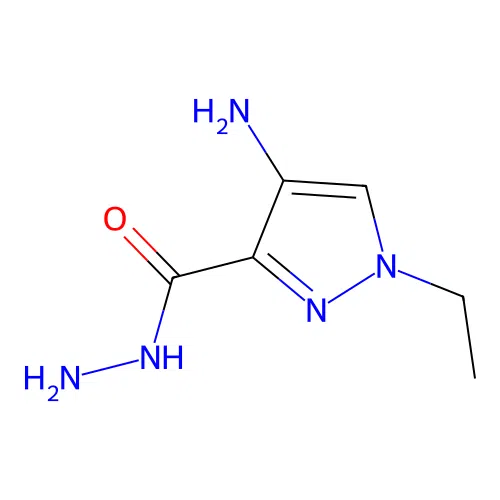 4-amino-1-ethyl-1H-pyrazole-3-carbohydrazide structure