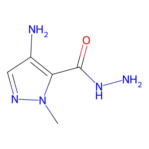 4-amino-1-methyl-1H-pyrazole-5-carbohydrazide structure