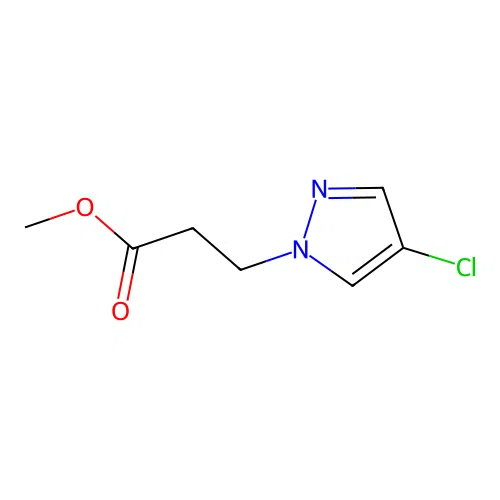methyl 3-(4-chloro-1H-pyrazol-1-yl)propanoate structure