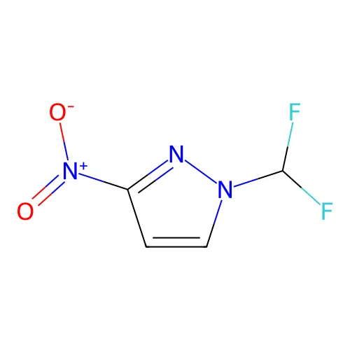 1-(difluoromethyl)-3-nitro-1H-pyrazole structure