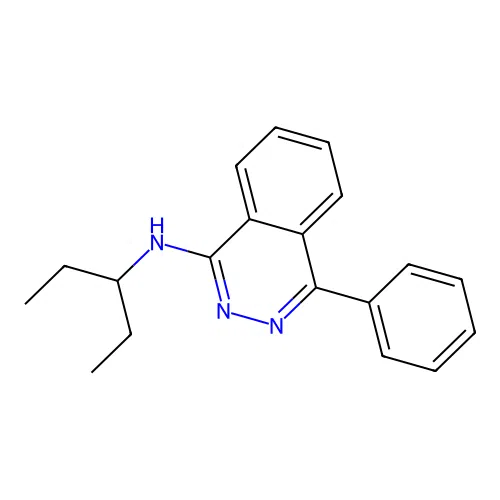 1-Phthalazinamine, N-(1-ethylpropyl)-4-phenyl- structure