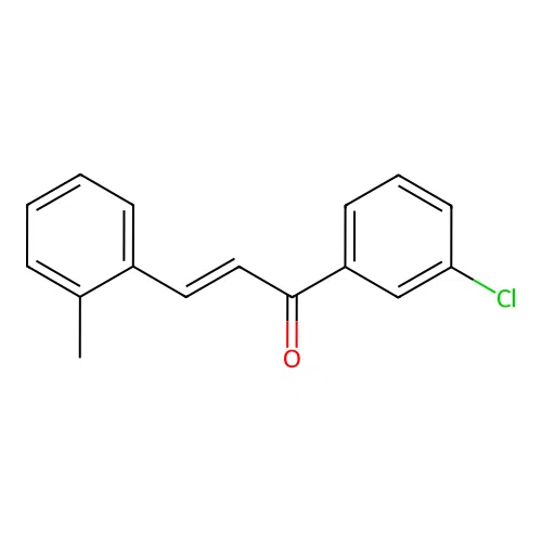 (2E)-1-(3-Chlorophenyl)-3-(2-methylphenyl)prop-2-en-1-one structure
