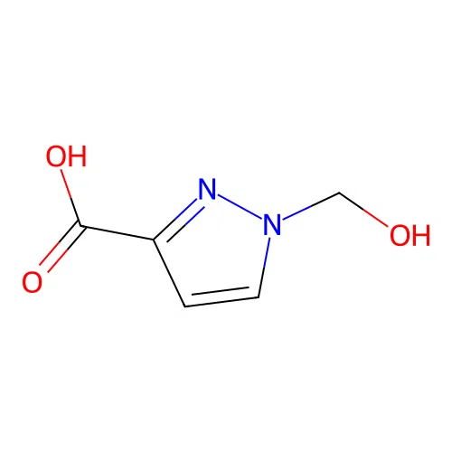 1-(hydroxymethyl)-1H-pyrazole-3-carboxylic acid structure
