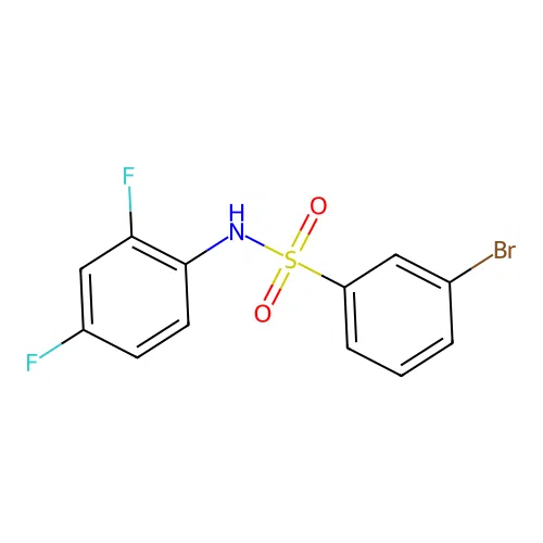 3-bromo-N-(2,4-difluorophenyl)benzenesulfonamide structure