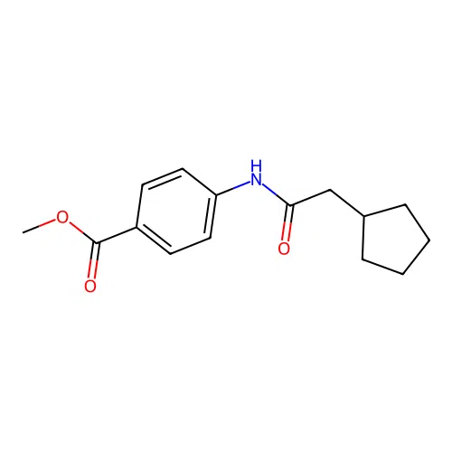 Methyl 4-(2-cyclopentylacetamido)benzoate structure