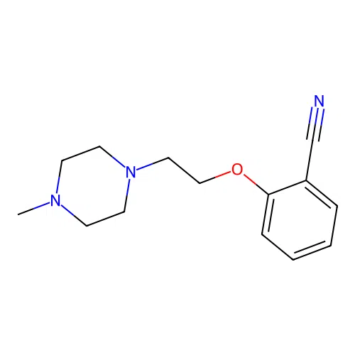 2-[2-(4-Methyl-1-piperazinyl)ethoxy]benzonitrile hydrochloride structure