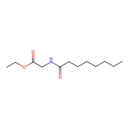 Ethyl 2-(octanoylamino)acetate structure