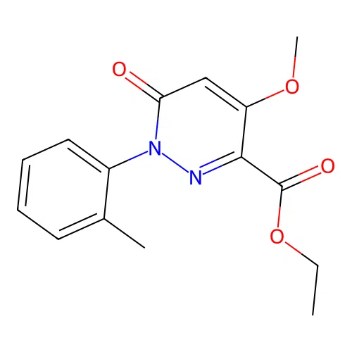 Ethyl 4-methoxy-1-(2-methylphenyl)-6-oxo-1,6-dihydropyridazine-3-carboxylate structure
