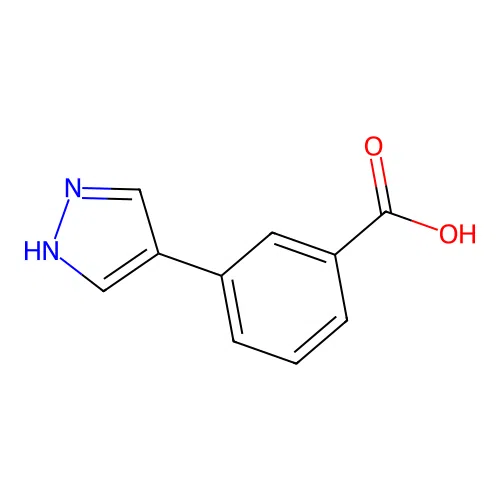 3-(1H-pyrazol-4-yl)benzoic Acid structure