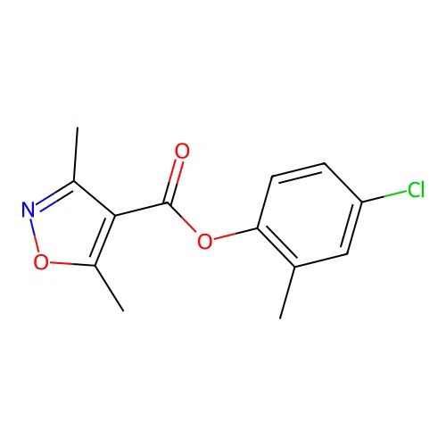 (4-Chloro-2-methylphenyl) 3,5-dimethyl-1,2-oxazole-4-carboxylate structure