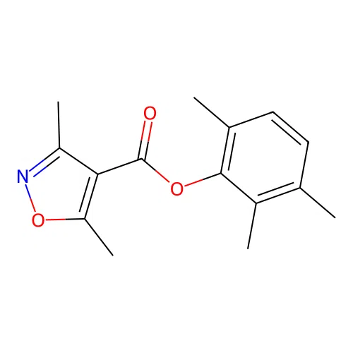 (2,3,6-Trimethylphenyl) 3,5-dimethyl-1,2-oxazole-4-carboxylate structure