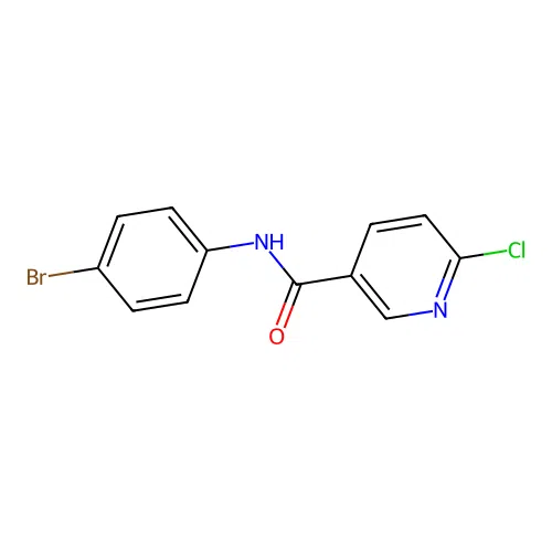 N-(4-bromophenyl)-6-chloropyridine-3-carboxamide structure