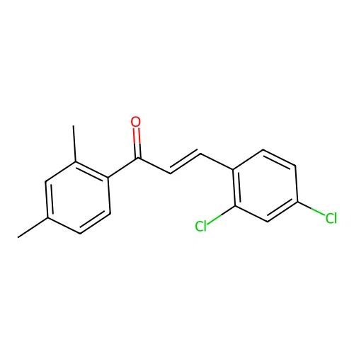 (2E)-3-(2,4-Dichlorophenyl)-1-(2,4-dimethylphenyl)prop-2-en-1-one structure