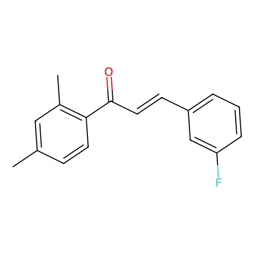 (2E)-1-(2,4-Dimethylphenyl)-3-(3-fluorophenyl)prop-2-en-1-one structure