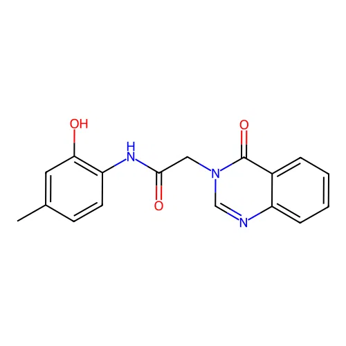 N-(2-hydroxy-4-methylphenyl)-2-(4-oxoquinazolin-3(4H)-yl)acetamide structure