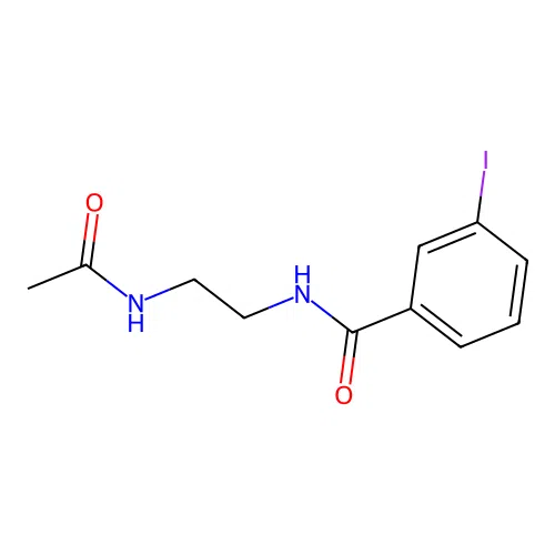 N-{2-[(3-iodophenyl)formamido]ethyl}acetamide structure