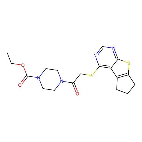 C18H22N4O3S2 structure
