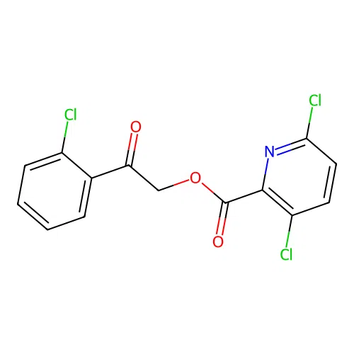 [2-(2-Chlorophenyl)-2-oxoethyl] 3,6-dichloropyridine-2-carboxylate structure