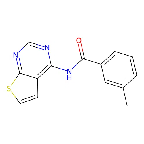 3-Methyl-N-{thieno[2,3-D]pyrimidin-4-YL}benzamide structure